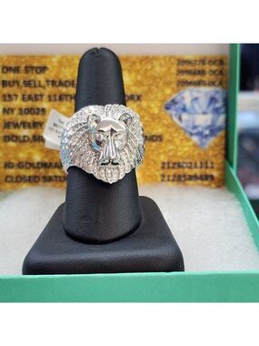 Bold Lion Head Ring – Solid 925 Sterling Silver, Brand New